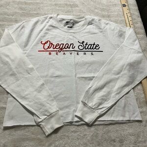 Champion Oregon State Beavers White Long Sleeve Shirt S